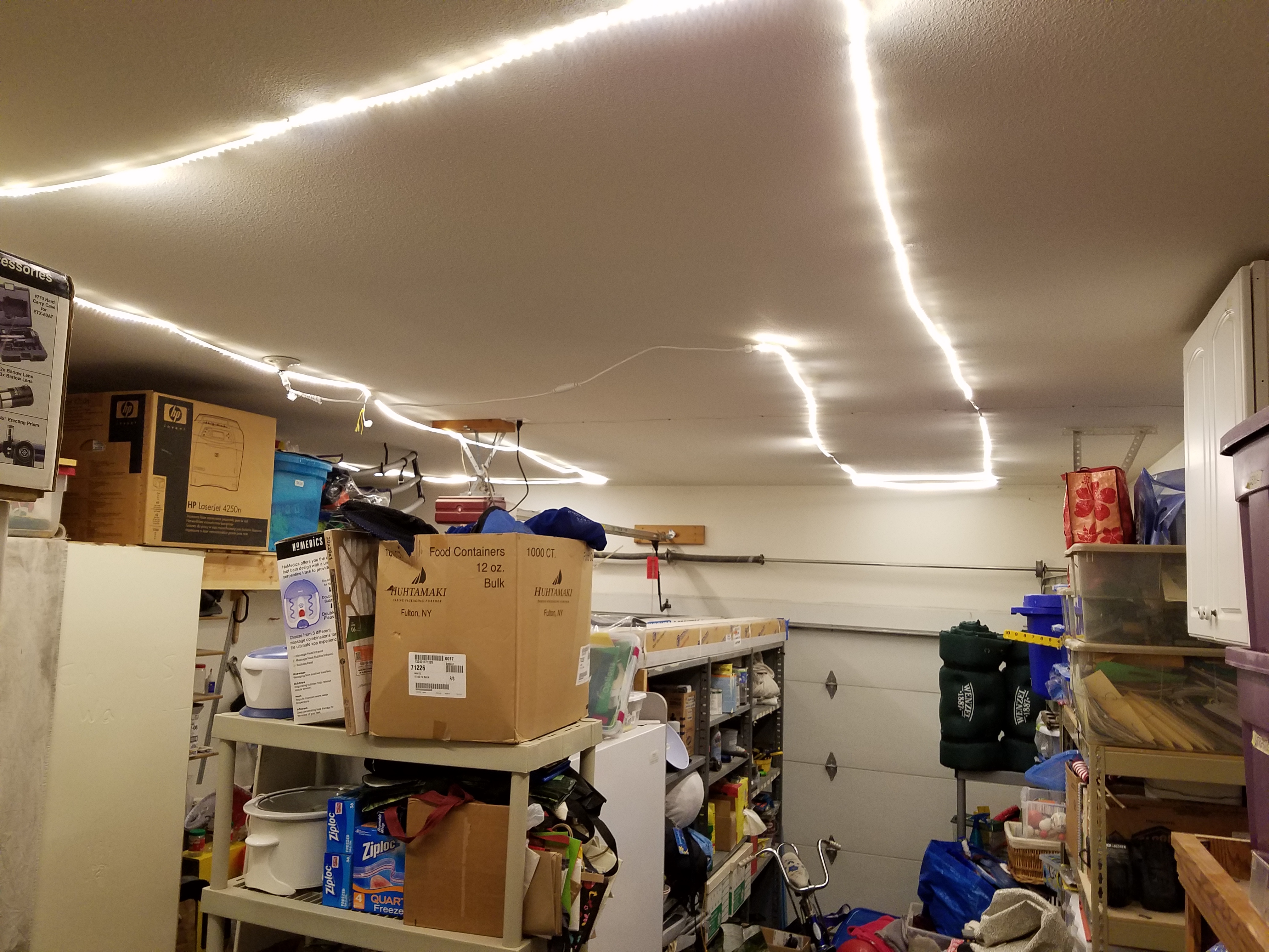 Garage LED lighting, DIY style