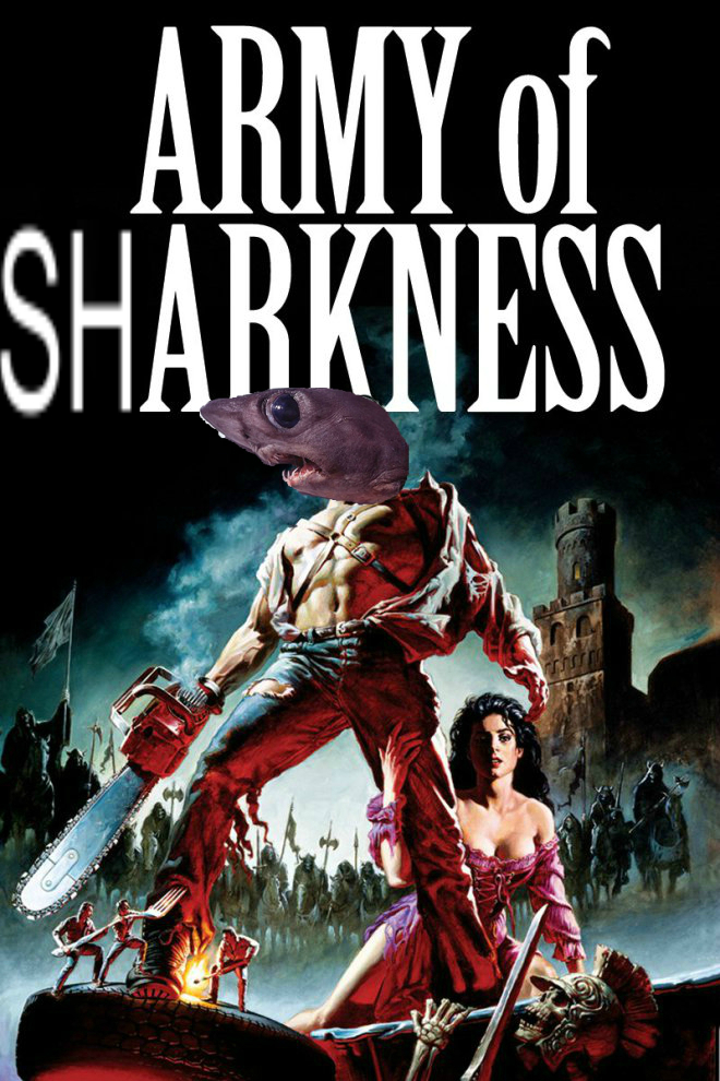 SHARKLY HAS THE BOOMSTICK