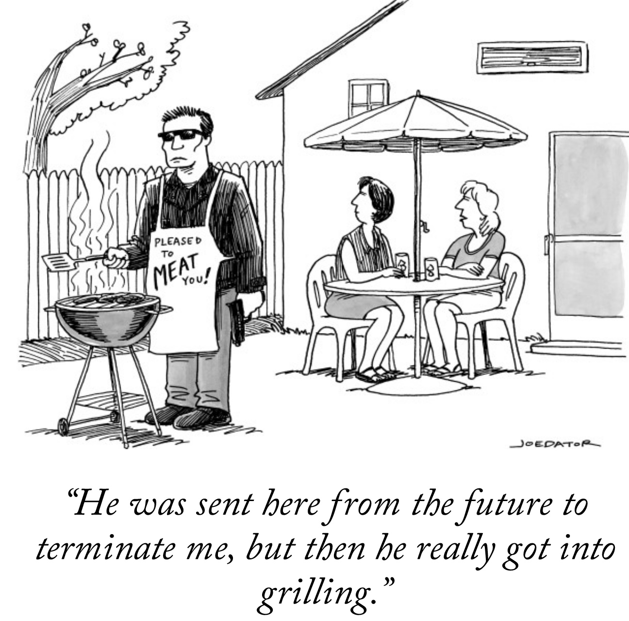 Then there's this guy, lurking in my backyard. He said he'd be back.