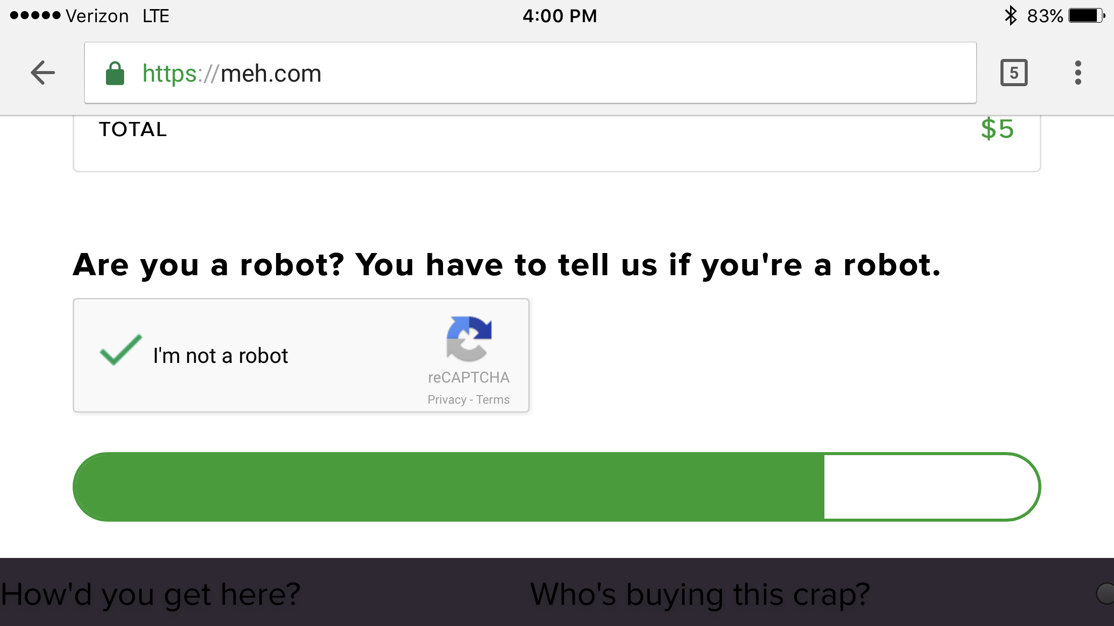 bullshit server loading 15x bar