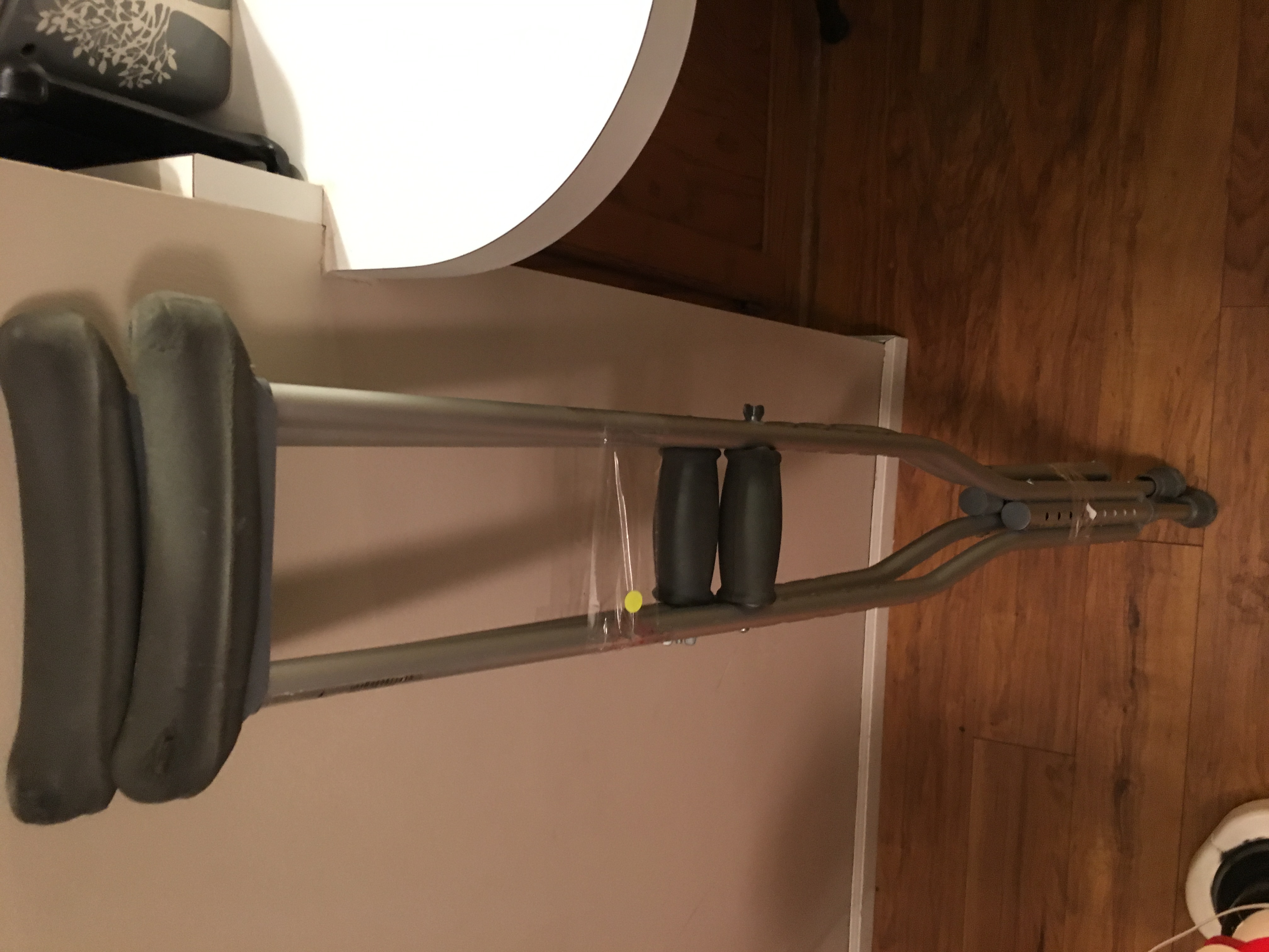 But there was more...metal crutches...hope we don't need these anytime soon (though it is freezing rain right now in KC)