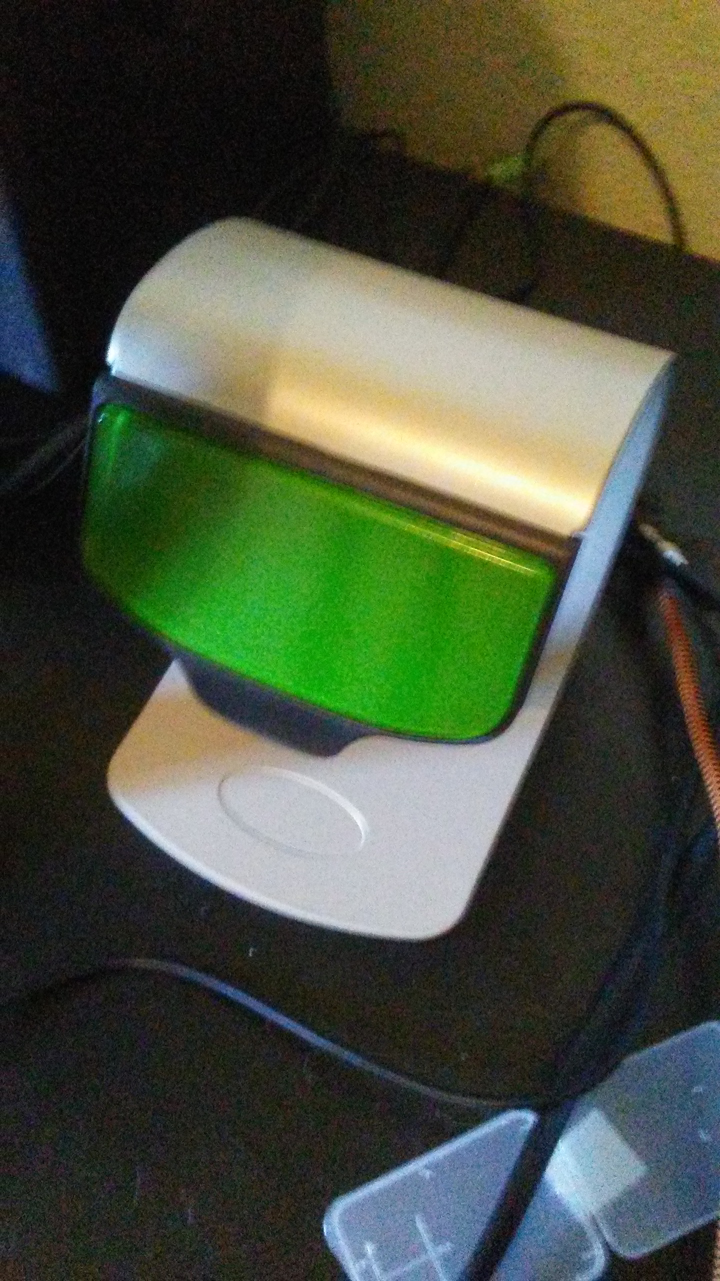 There was a heavy little box that turned out to be a sticky tablet holder.