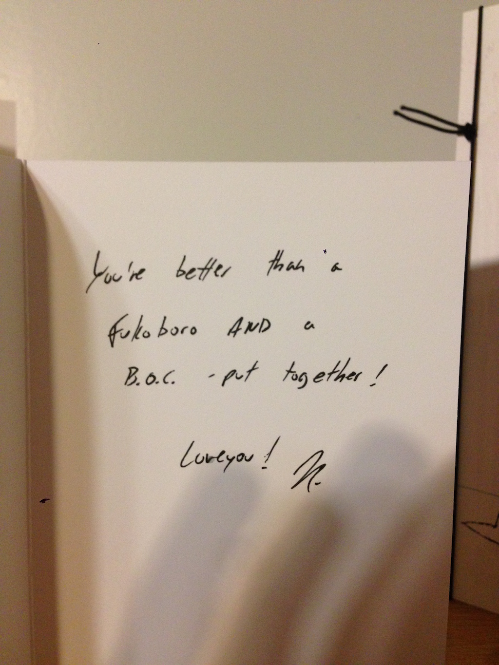 Mushy message inside