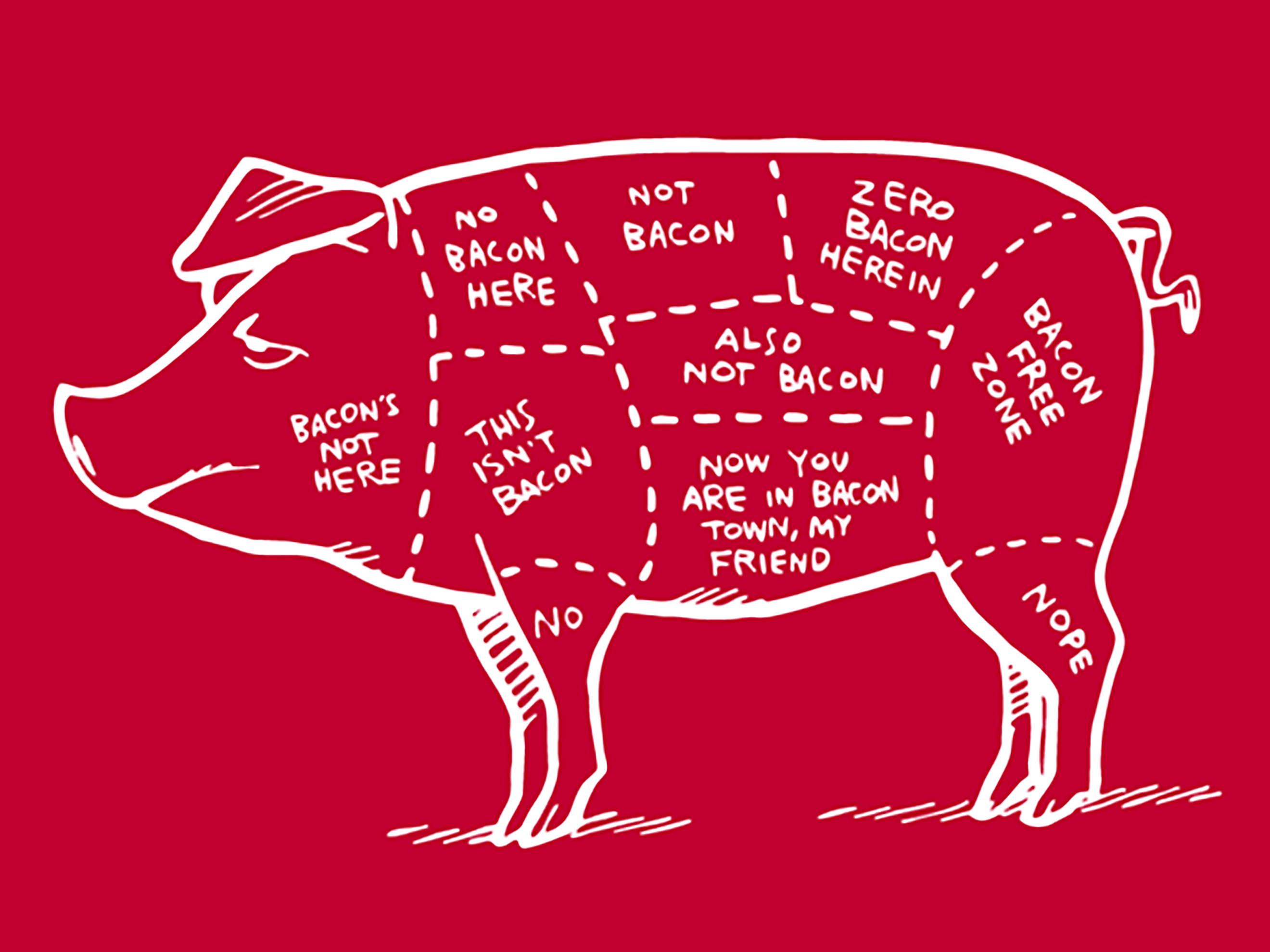 Bacon town awaits...