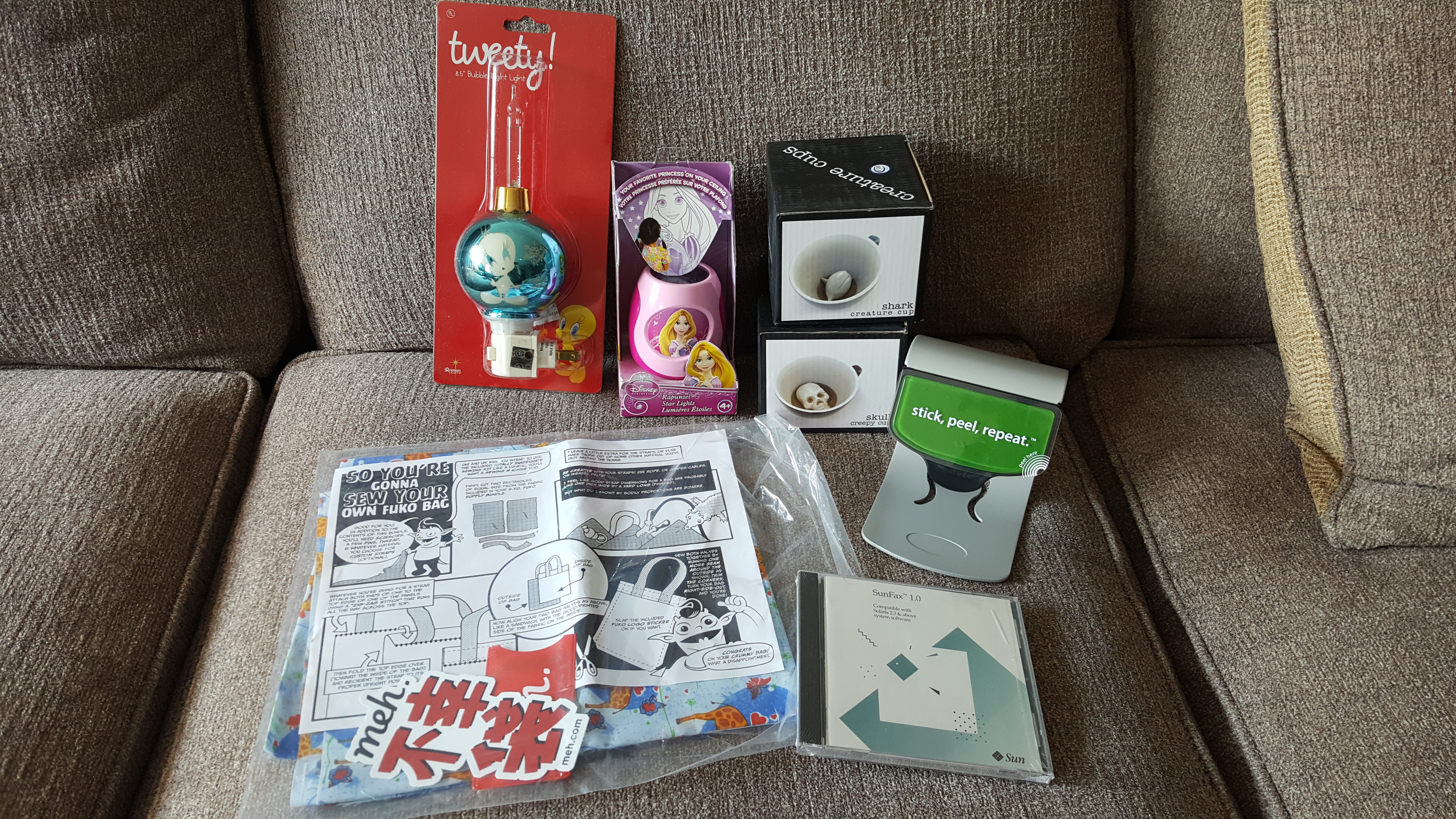 overall view of fuko box contents