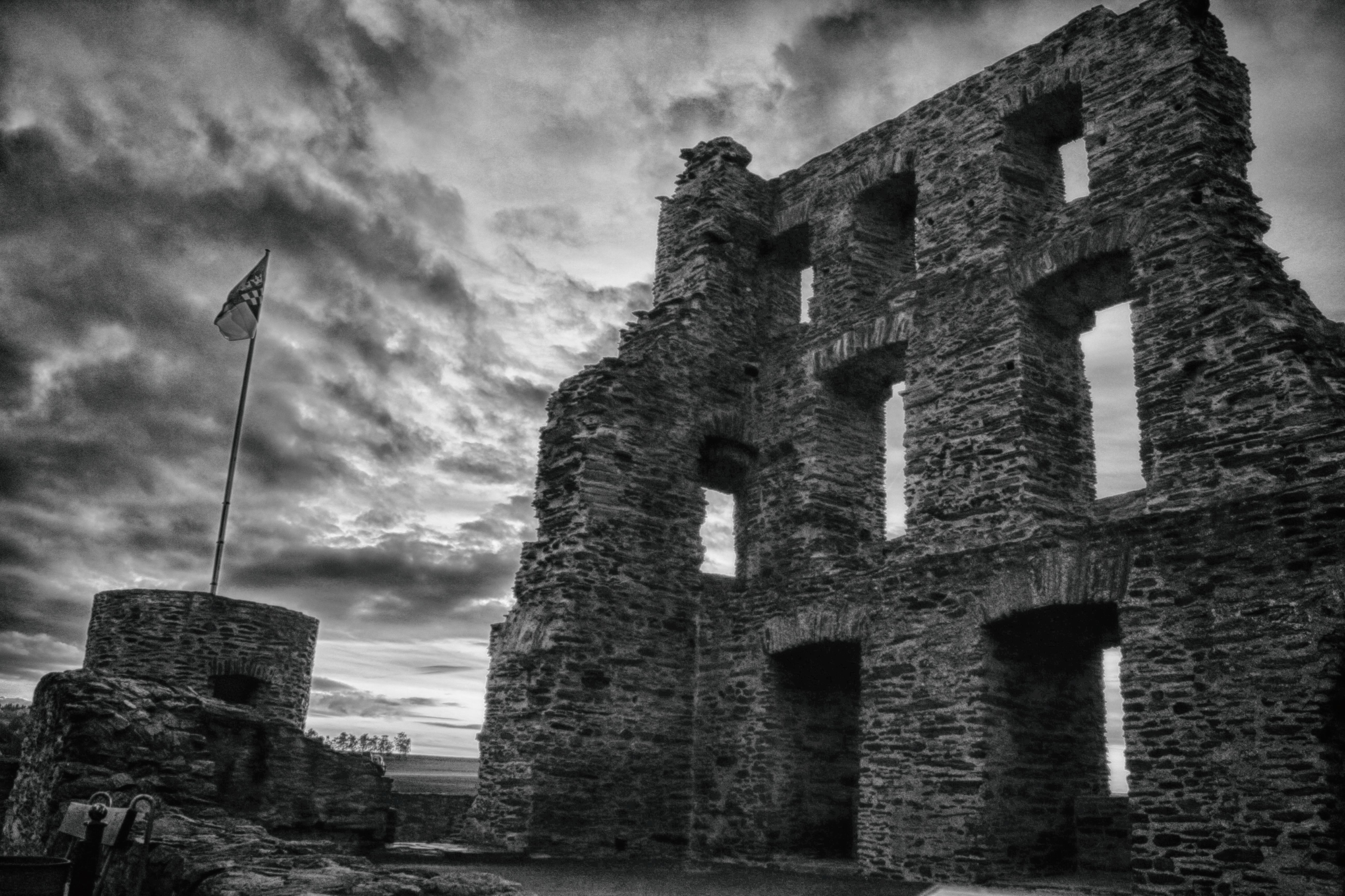Castle ruins in Kastellaun, Germany