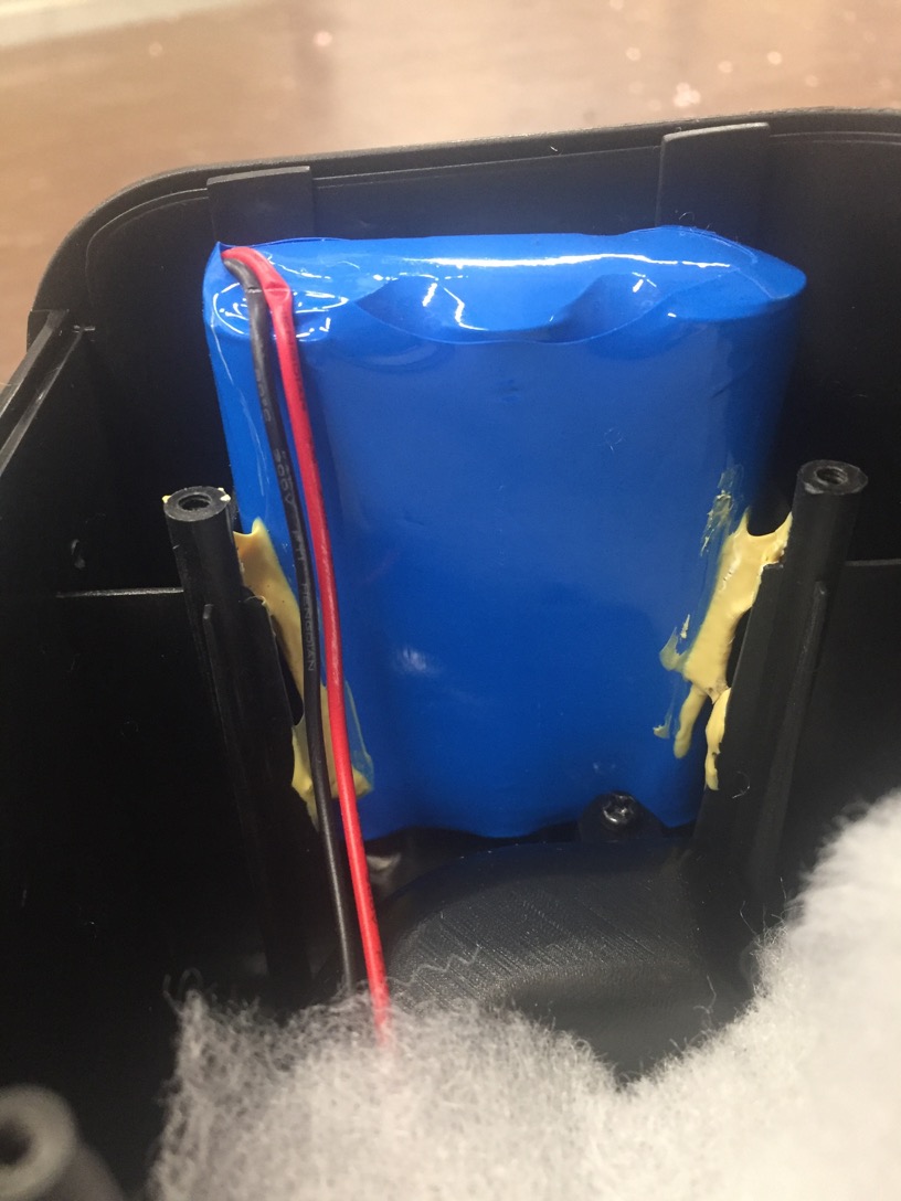 Battery, see pinched cable top left