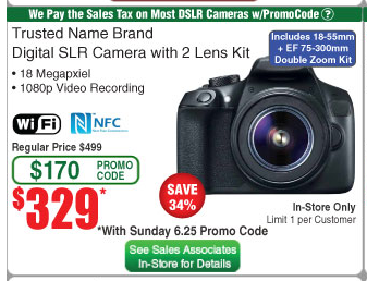 camera kit with 2 lenses