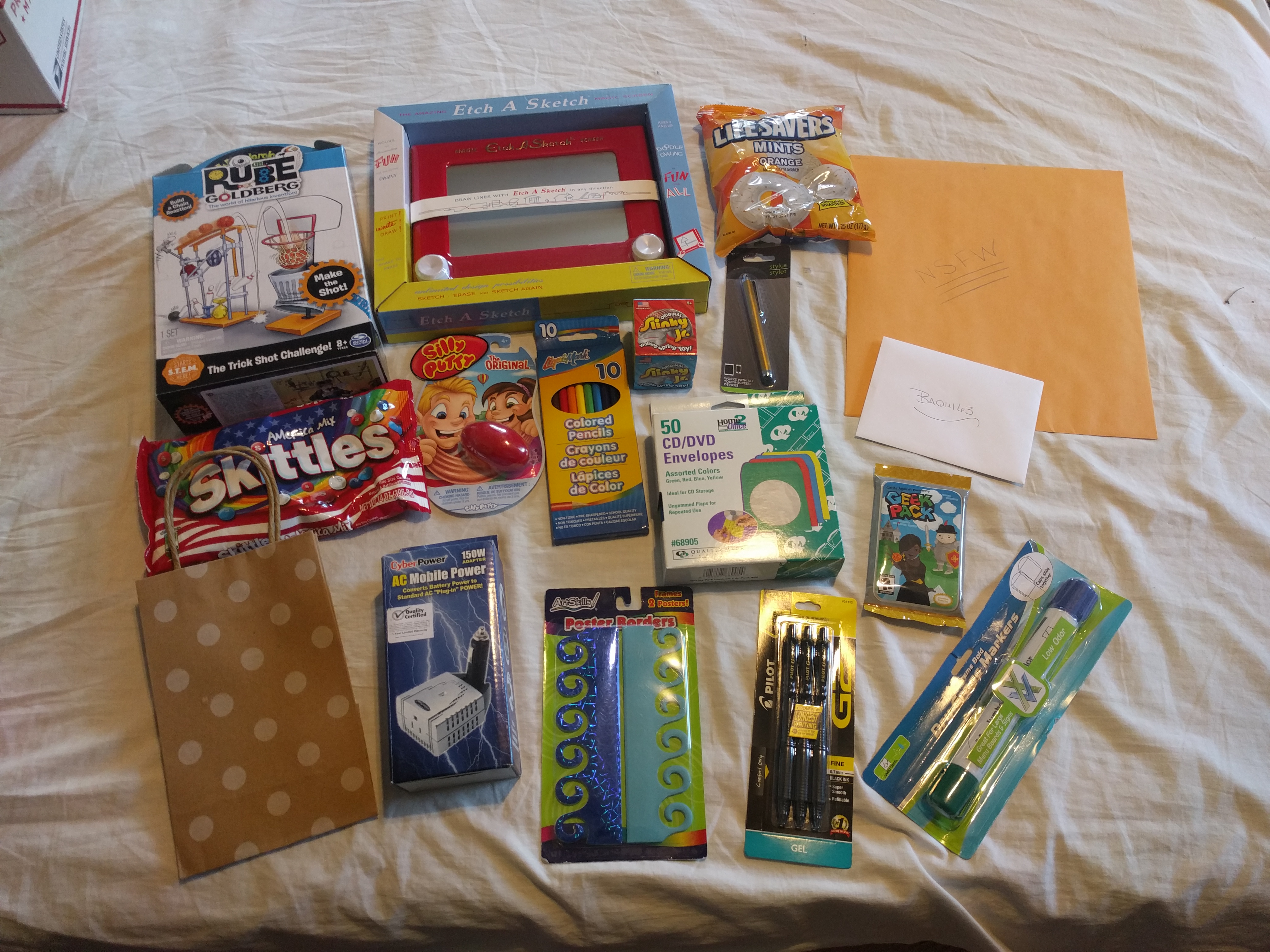 The contents of @pamtha's box for the above list of items