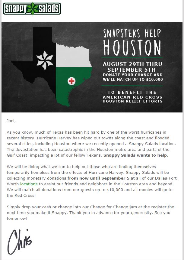 Snapsters Helping Houston