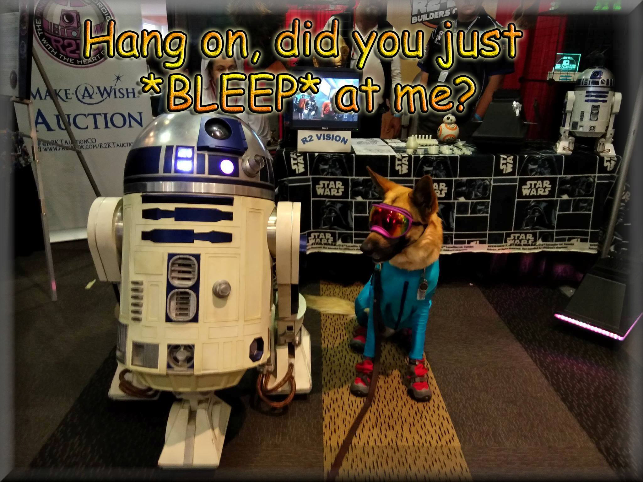 Galen at Comic con with R2D2