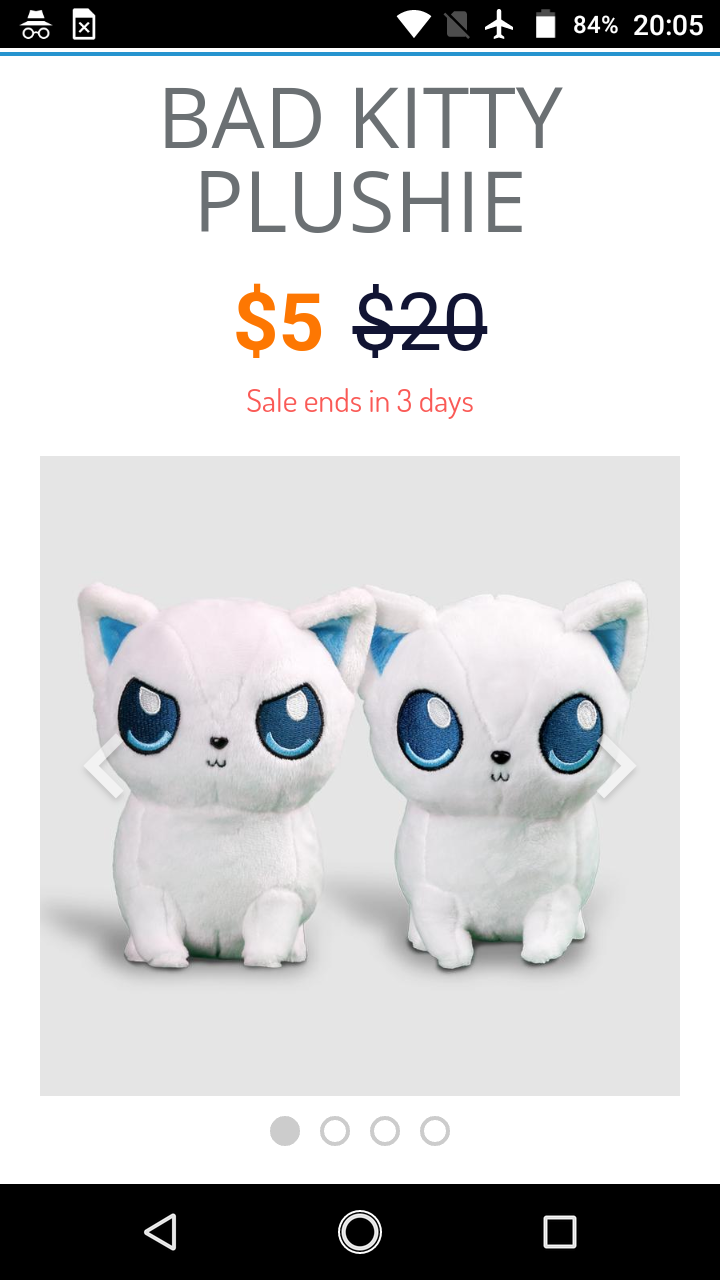 TeeTurtle bad kitty plushies