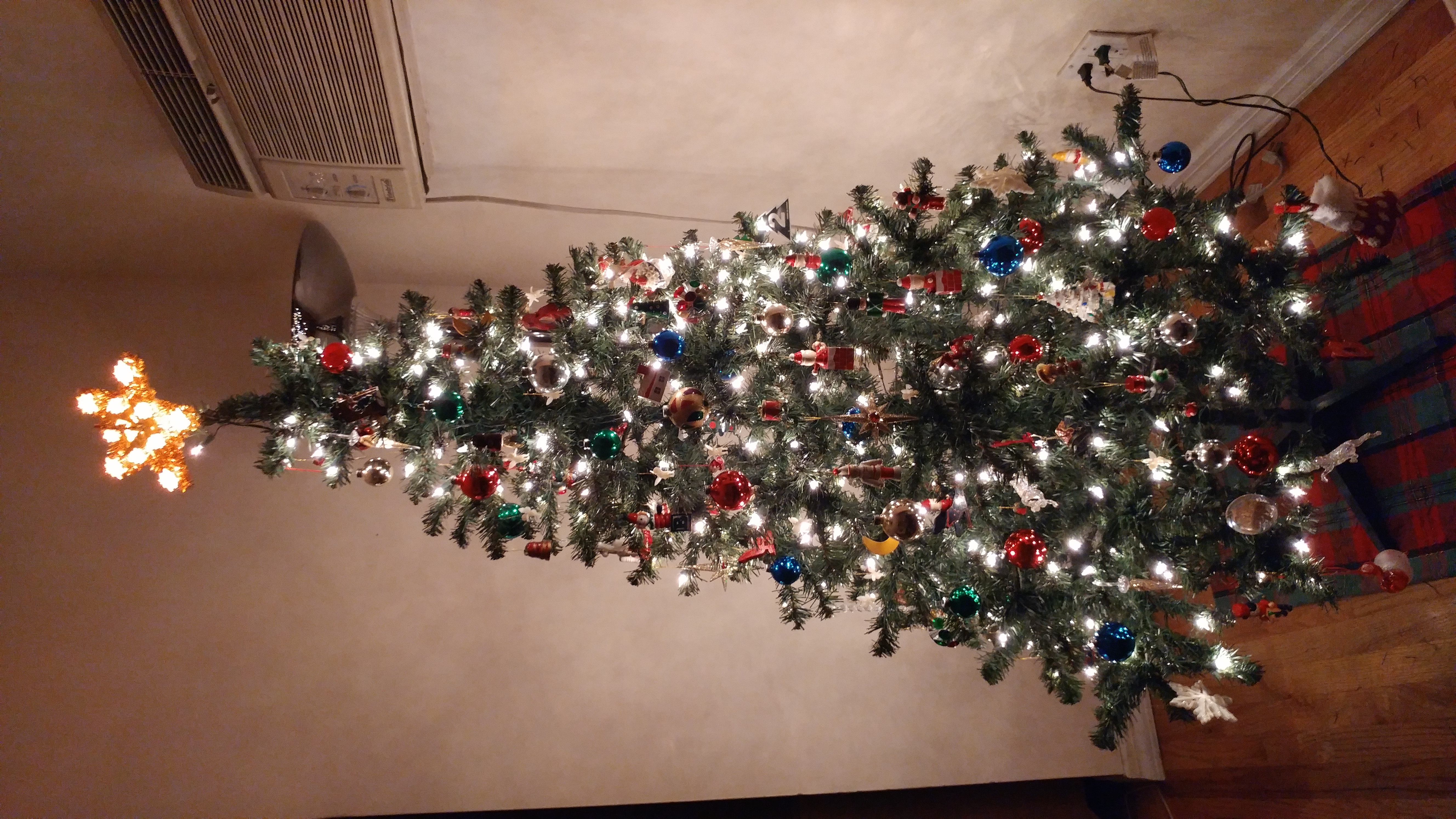 6 and a half feet of plastic tree.