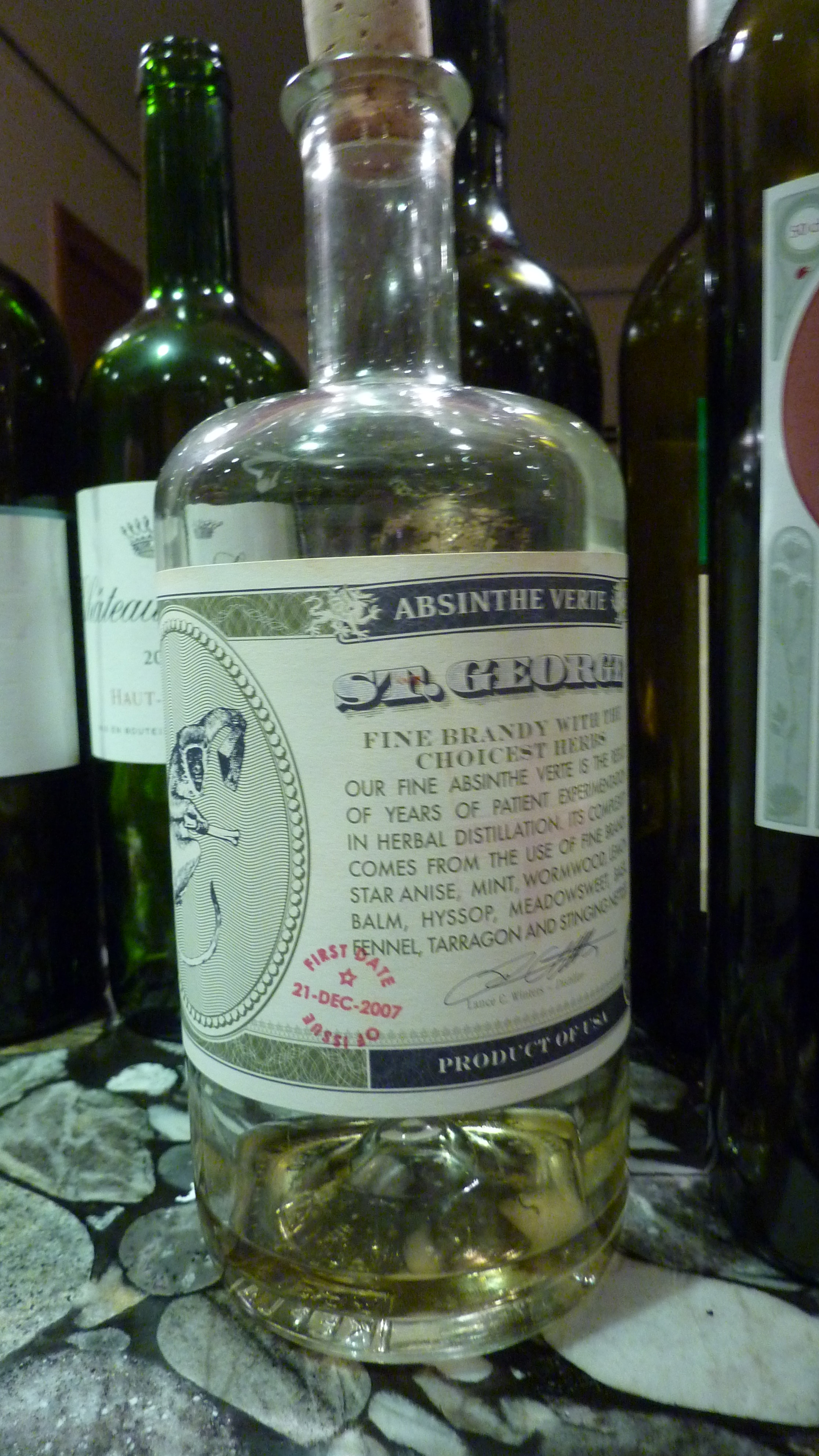 NV St. George Spirits Absinthe Verte
