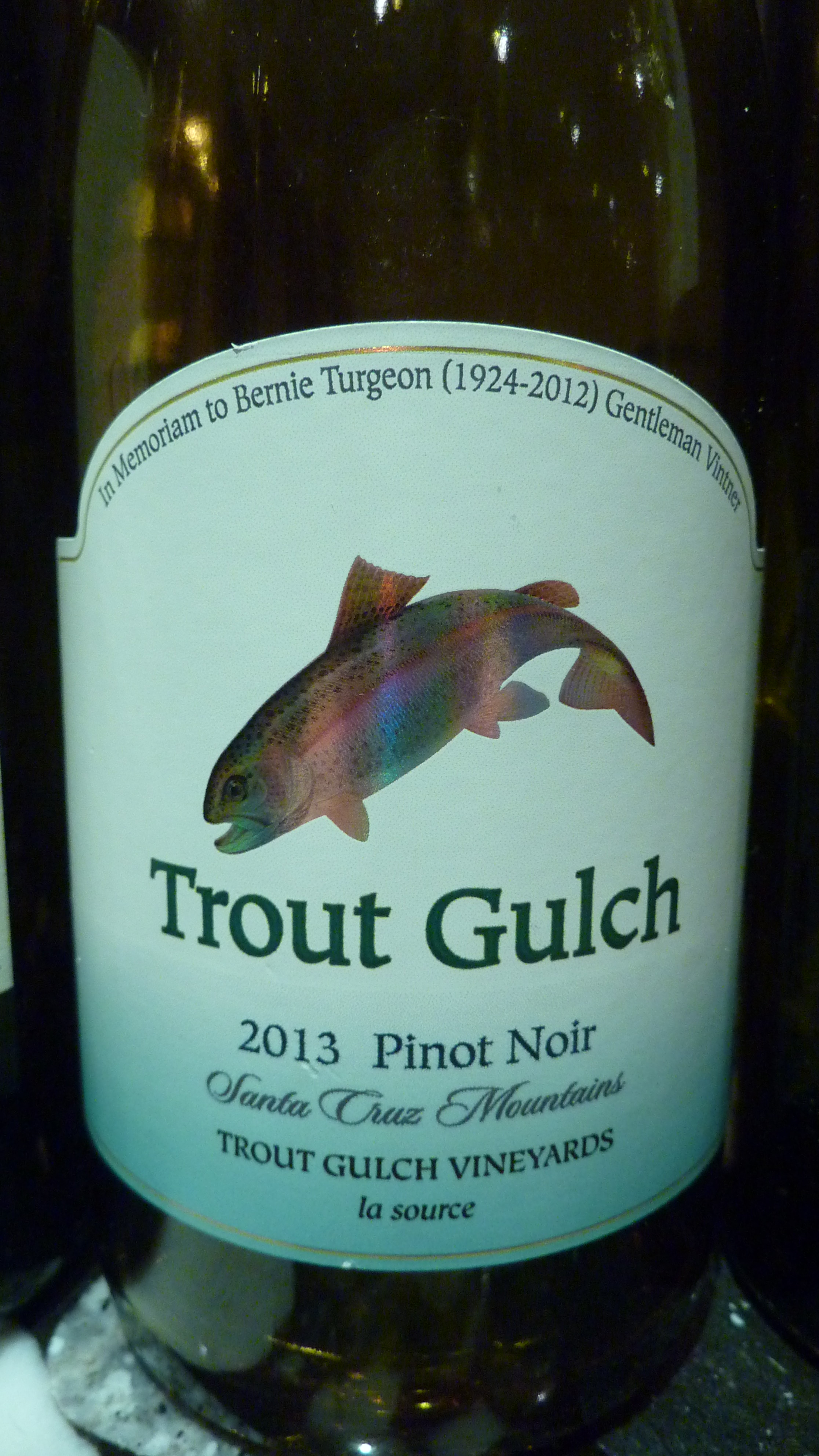 2013 Alfaro Family Pinot Noir Trout Gulch Vineyard