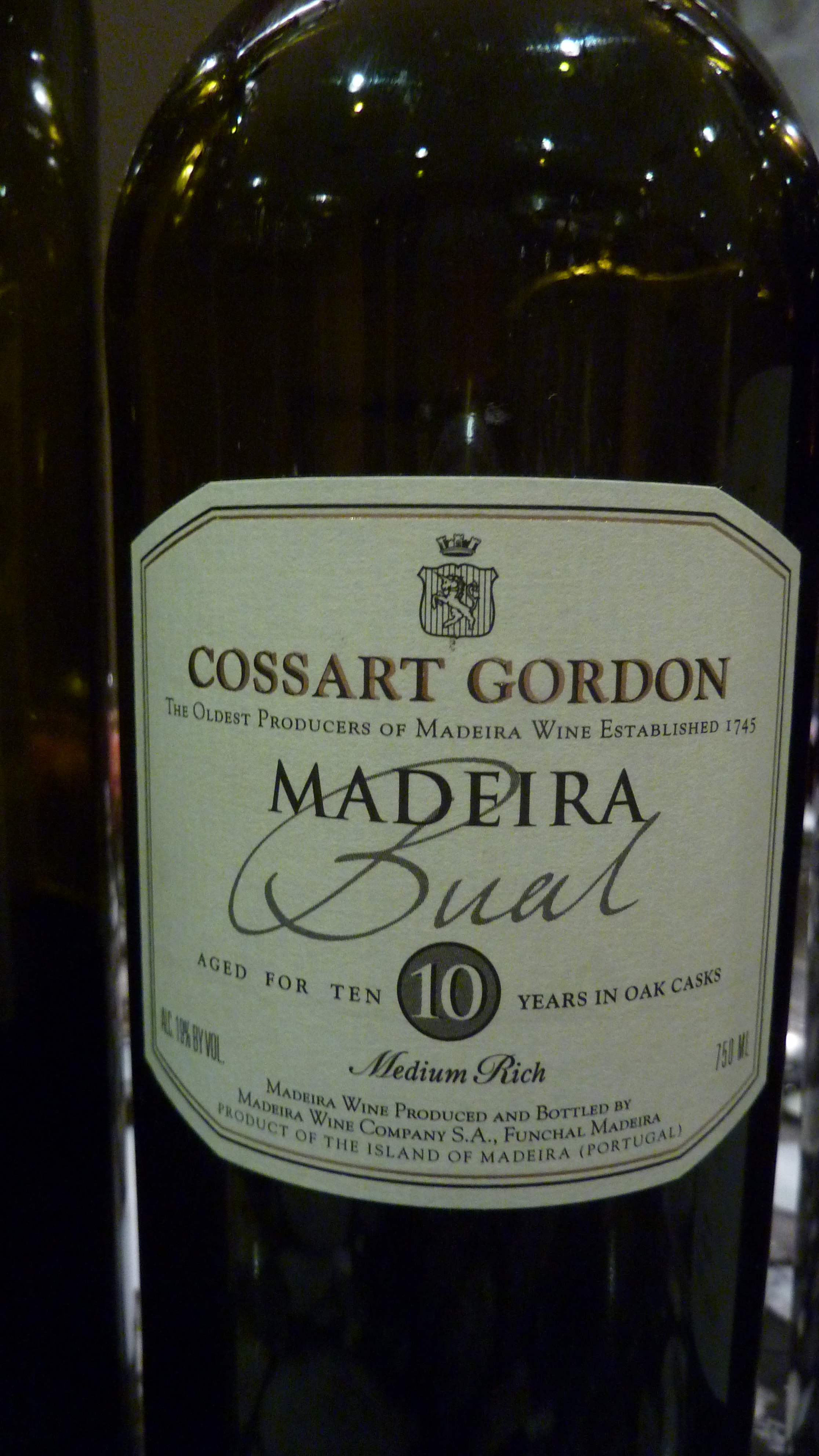 NV Cossart Gordon & Co. Madeira Bual