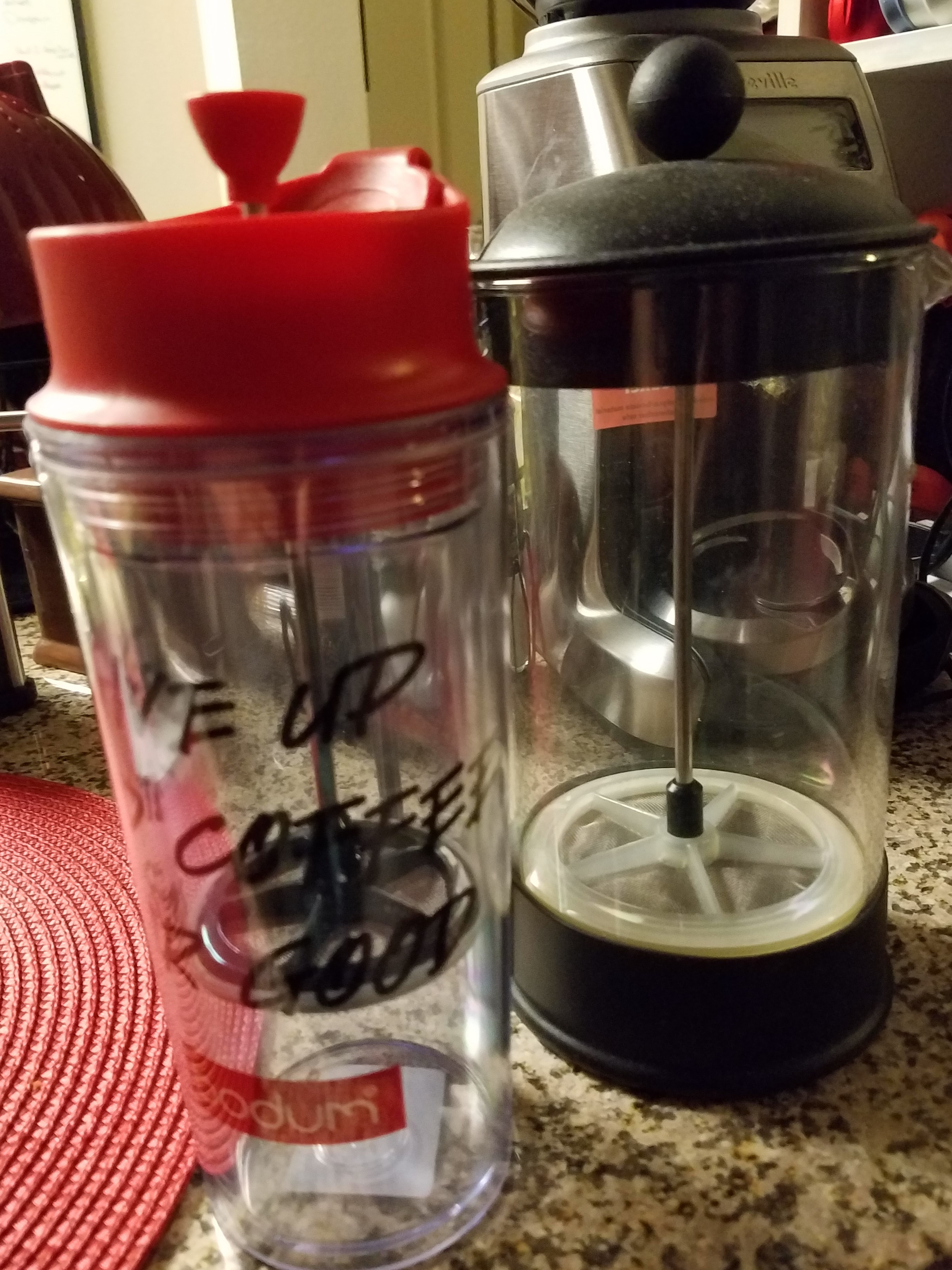 2 different french presses