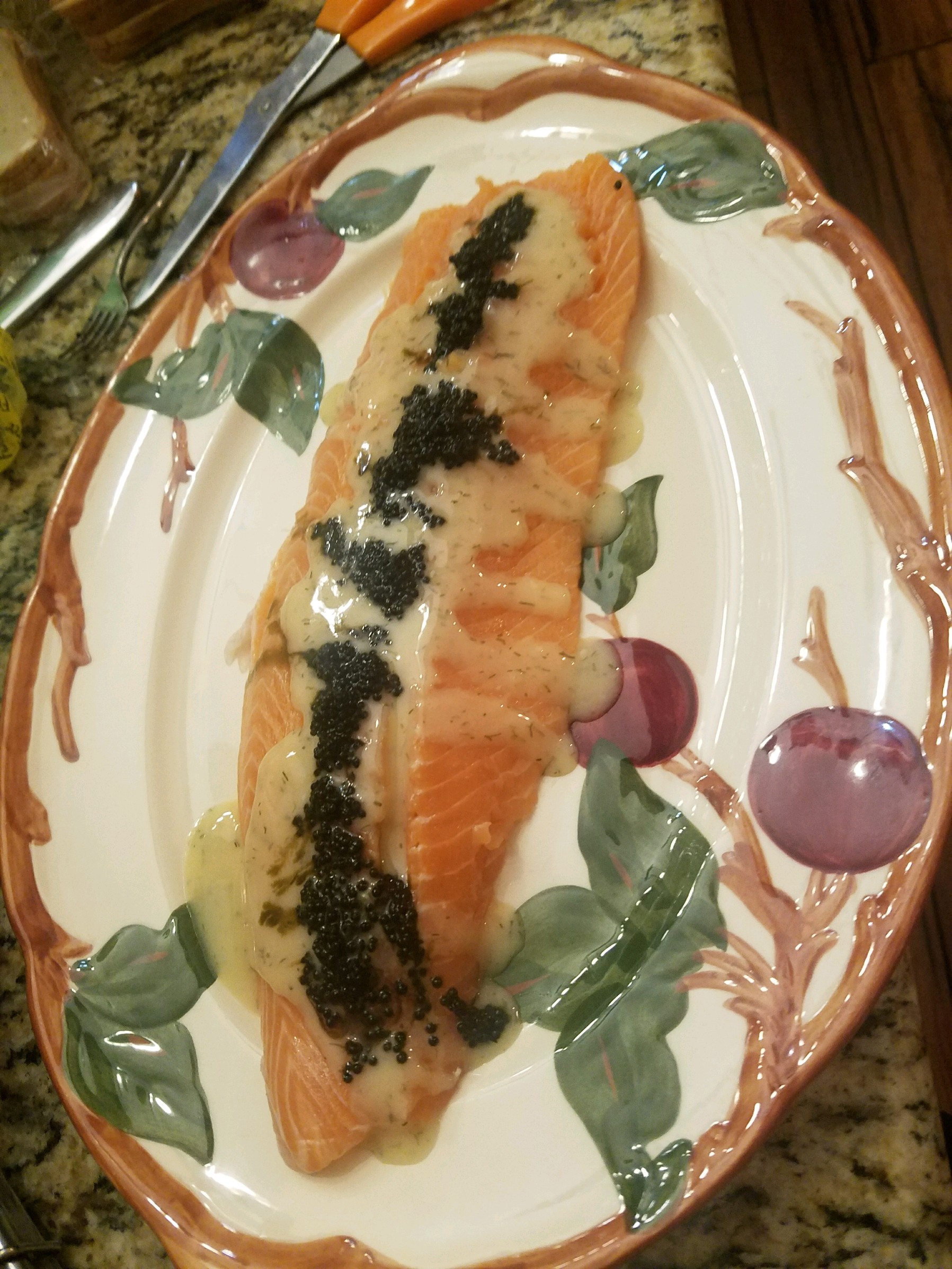 Salmon w/Caviar