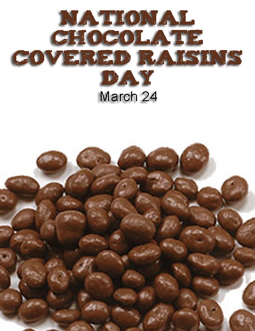 Meh: Happy National Chocolate Covered Raisins Day!