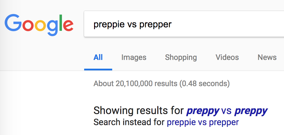 Google wasn't sure what I meant.