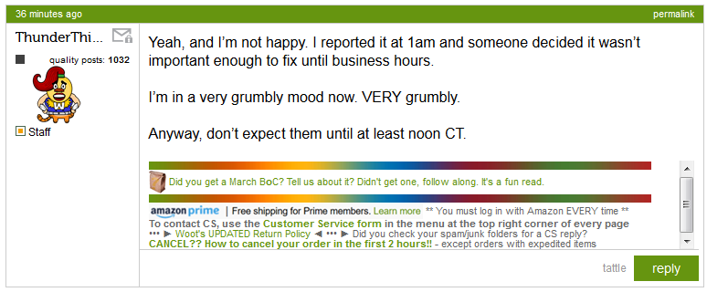 TT post about missing comments
