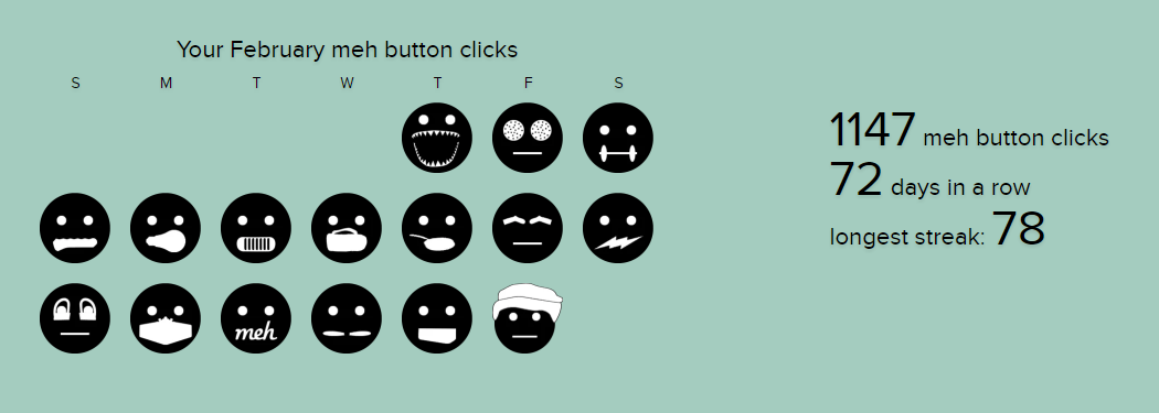 Old record streak: 78