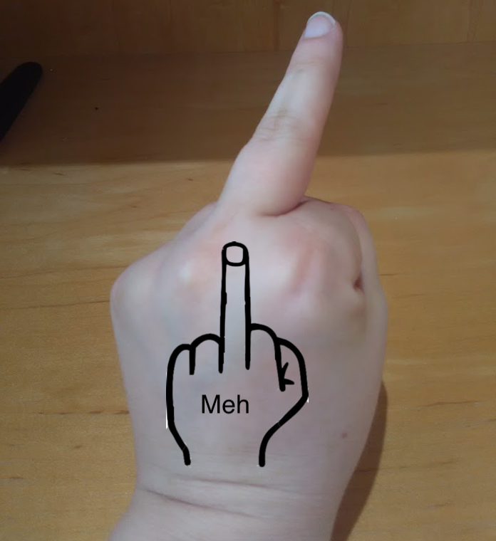 Middle finger ception