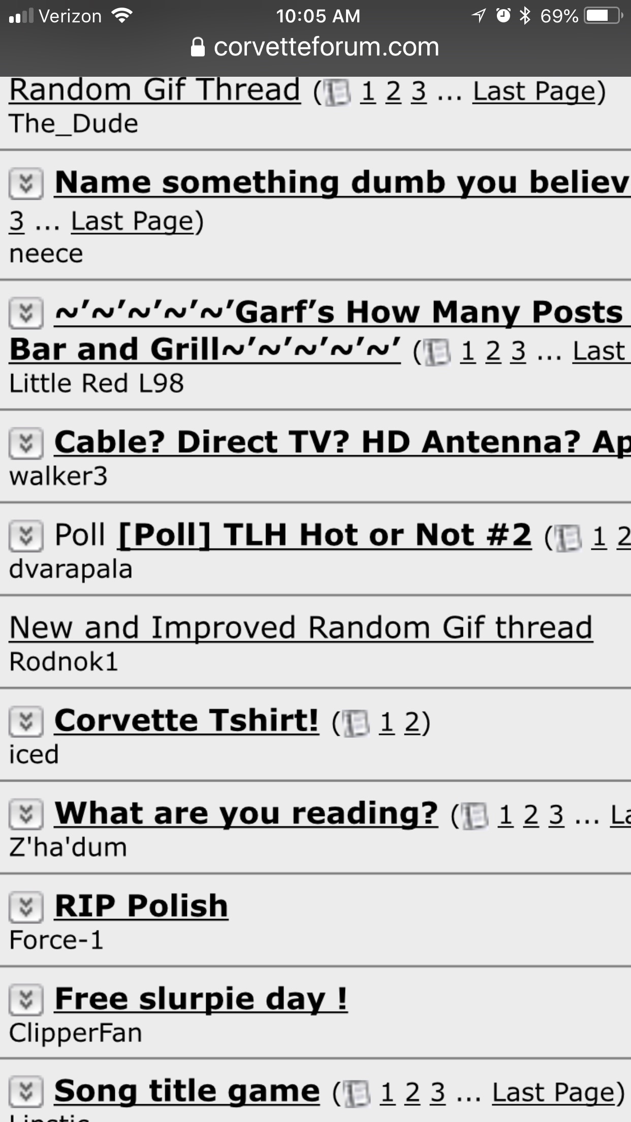 ome optics on corvette forum off topic postings..