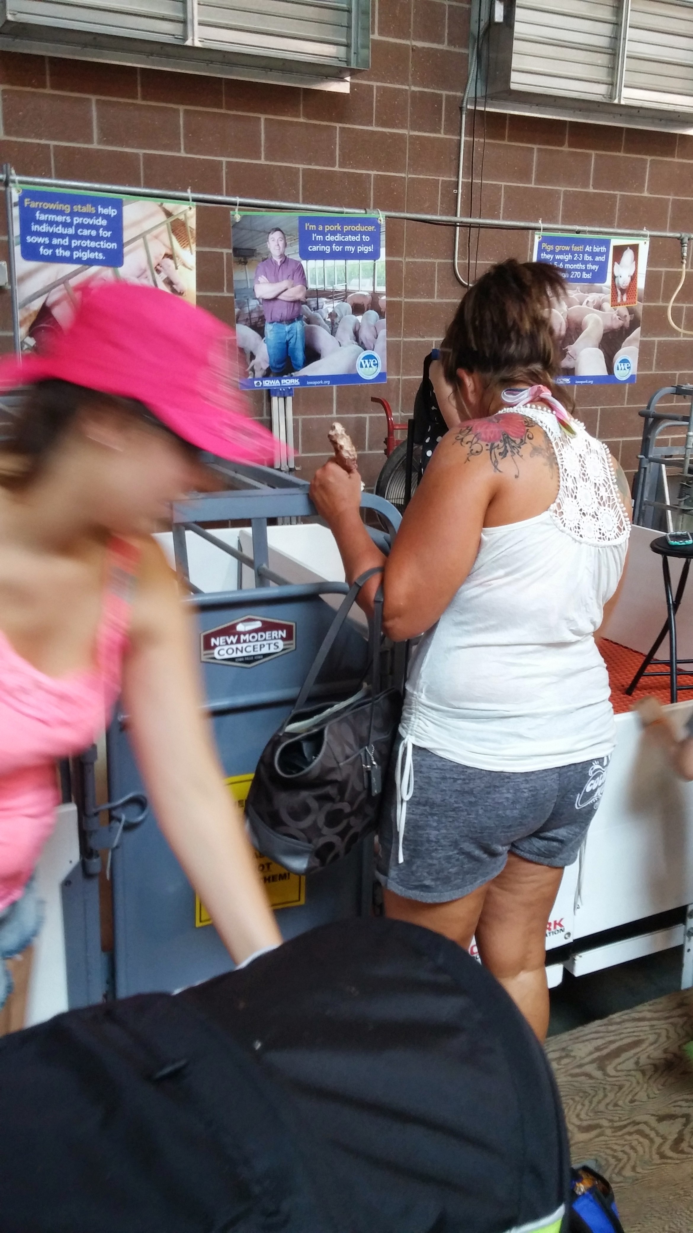 eating and watching pork