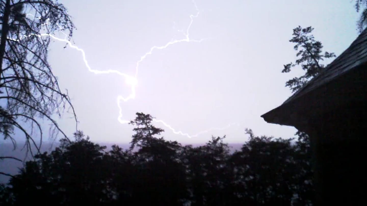 Taken at night on the front porch