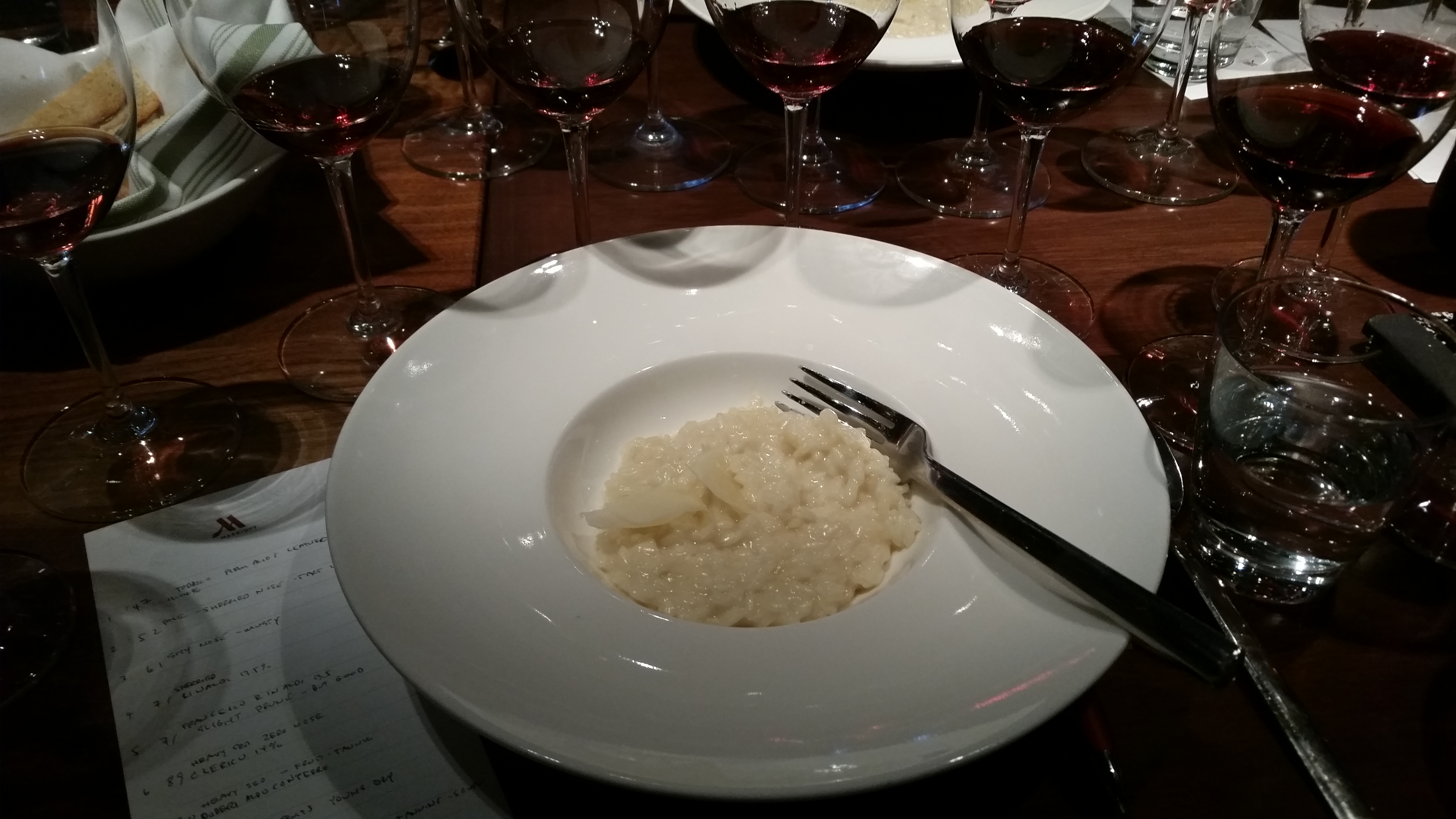 and an excellent risotto