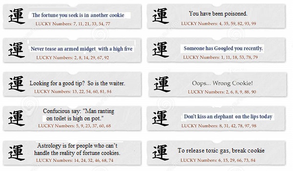 @daveinwarsh - Fortune Cookies