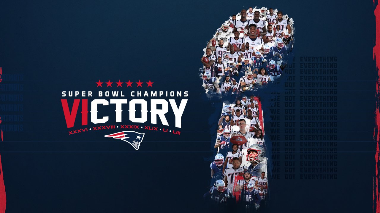 Six Time Superbowl Champions, the New England Patriots