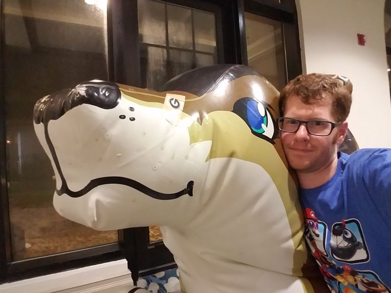 He is very soft and snuggly.